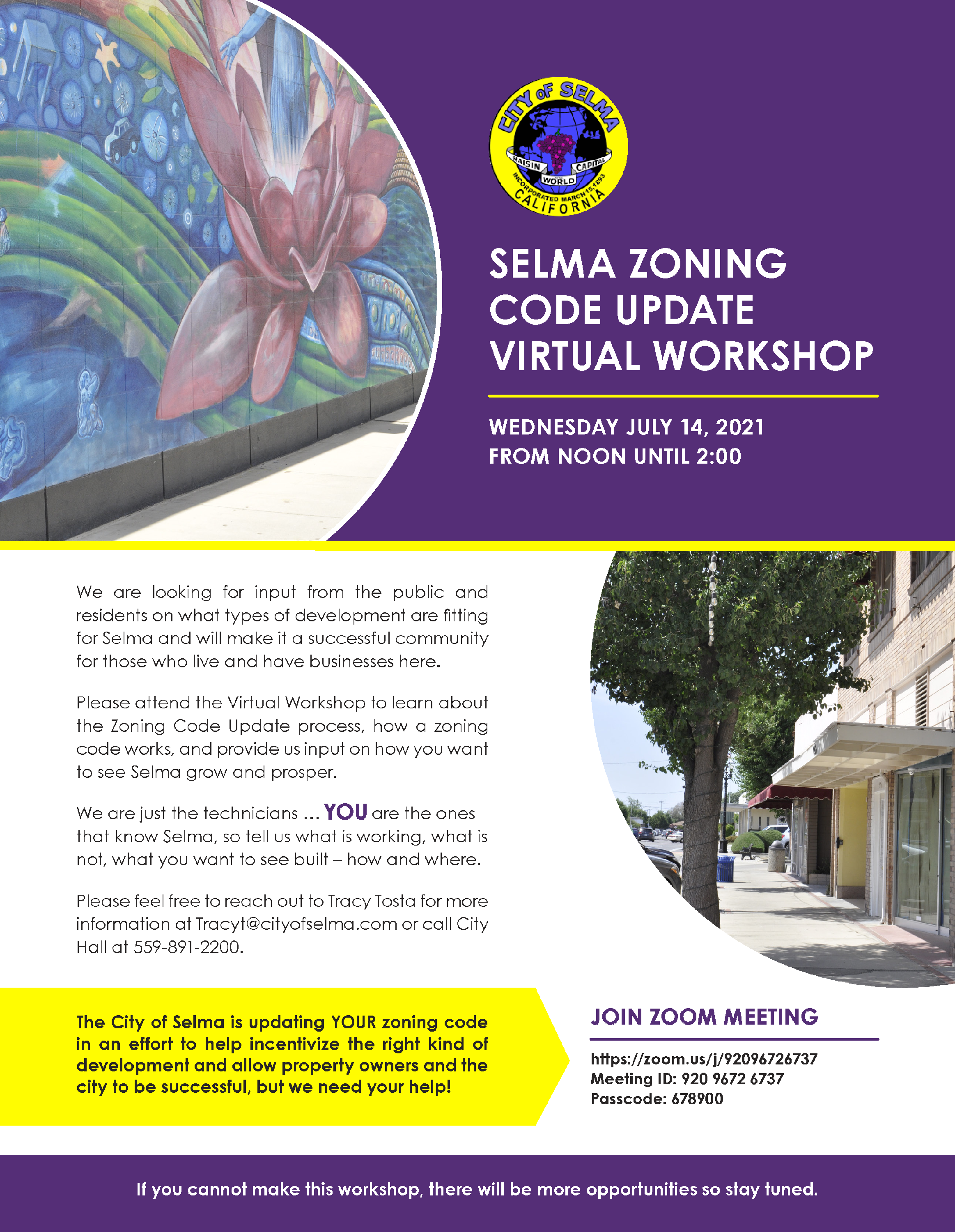 Zoning Workshop Info Flyer